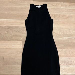 Black XS Scallop Trimmed Sleeveless Elizabeth and James Dress